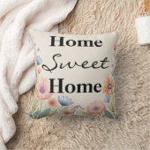 Persoonlijke Striped Home Sweet Home Kussen (Deken)