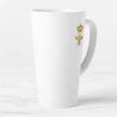 Persoonlijke structeur BEE ĀGold Crown Latte Latte Mok (Rechterhoek)