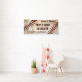 Persoonlijke Super Coole Vintage Honkbal Banner (Insitu)