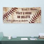 Persoonlijke Super Coole Vintage Honkbal Banner (Beurs)