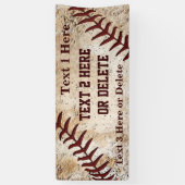 Persoonlijke Super Coole Vintage Honkbal Banner (Verticaal)