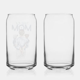 Persoonlijke Super Moeder met Zoon en Dochter Cade Blikvorm Glas