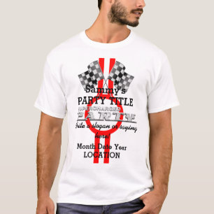 Persoonlijke superbelaste prestatiepartij t-shirt