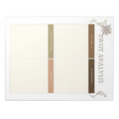 "Persoonlijke SWOT-analyse voor groei Notitieblok (Voorkant)