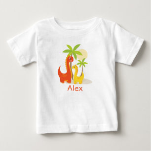 Persoonlijke T-shirt voor verjaardag van dinosauru