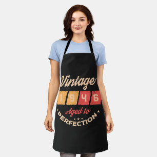 Persoonlijke tachtig vintage 80ste verjaardagsfees schort