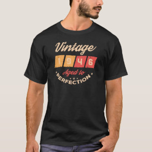 Persoonlijke tachtig vintage 80ste verjaardagsfees t-shirt