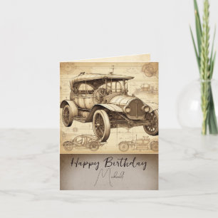 Persoonlijke Tacot Faux Vintage illustratie BC Kaart