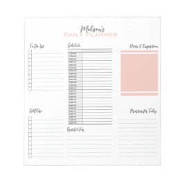 Persoonlijke Takenlijst Dagelijkse Planner Schema Notitieblok