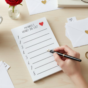 Persoonlijke takenlijst voor schatje post-it® notes