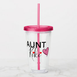 Persoonlijke tante Cup Acryl Drinkbeker