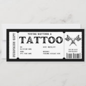 Persoonlijke Tattoo cadeaubon Sjabloon Kaart (Voorkant)