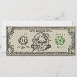 Persoonlijke Tattoo Ticket Cadeaubon Kaart