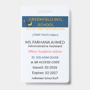 Persoonlijke Teacher Badge Beveiligd