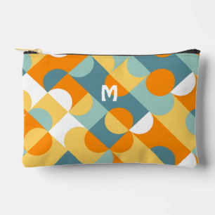 Persoonlijke Teal Blauwe Groene Oranje Midcentury  Etui