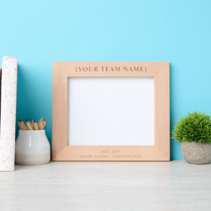 Persoonlijke teamfoto & jaarframe gegraveerde lijstjes