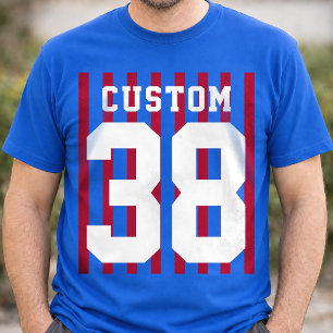 Persoonlijke Teamgeest Naam Nummer  T-shirt