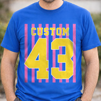 Persoonlijke Teamnaam Nummer Speldag T-shirt