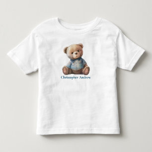 Persoonlijke teddybeer baby jongen leuk cadeau kinder shirts