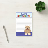 Persoonlijke teddybeer Bar Mitswa - Blauw Post-it® Notes (Kantoor)