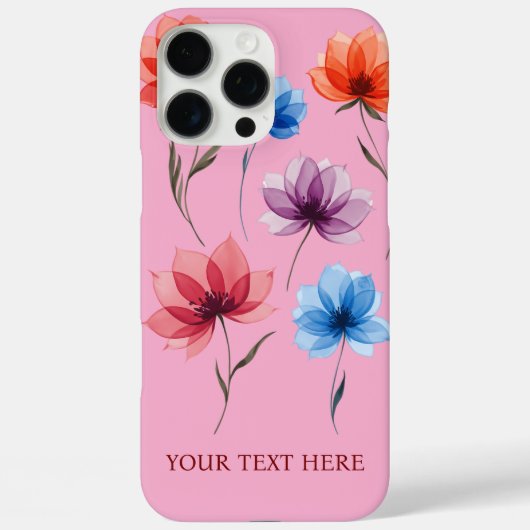 Persoonlijke tekst bloemstuk  Case-Mate iPhone case (Achterkant)