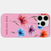 Persoonlijke tekst bloemstuk  Case-Mate iPhone case (Achterkant (horizontaal))