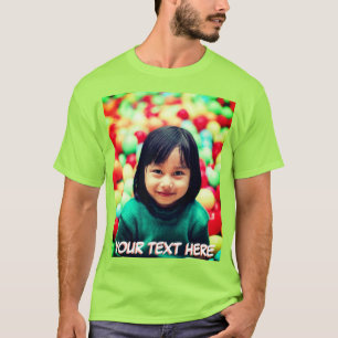 Persoonlijke tekst en foto t-shirt