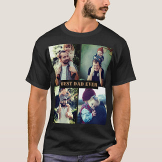 Persoonlijke tekst en foto x4 t-shirt