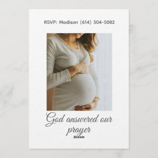 Persoonlijke tekst foto voor christelijke babymeis kaart