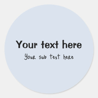 Persoonlijke Tekst Klassieke Ronde Sticker