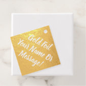 Persoonlijke tekst op Gold Foil Label (Met doos)