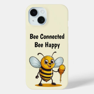 Persoonlijke telefoonhoesje met cartoon honingbij