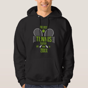 Persoonlijke Tennis Geboortejaar Naam Verjaardag Hoodie