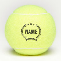 Persoonlijke tennisbal met vintage wapenschildlogo