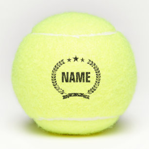 Persoonlijke tennisbal met vintage wapenschildlogo tennisballen