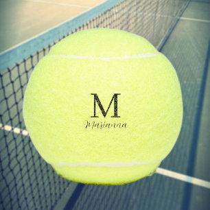 Persoonlijke tennisbal monogram initiaal & naam tennisballen