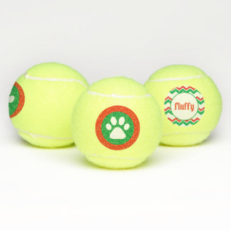 Persoonlijke tennisbal voor hond tennisballen