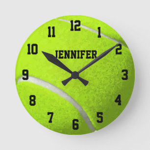 Persoonlijke tennisball ronde klok
