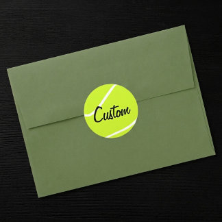 Persoonlijke Tennisbalstickers Ronde Sticker