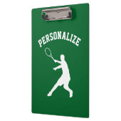 Persoonlijke tennisspeler coach accessoire op maat klembord (Links)