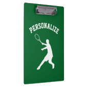 Persoonlijke tennisspeler coach accessoire op maat klembord (Rechts)