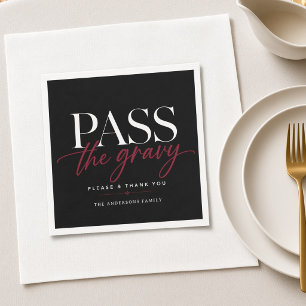 Persoonlijke Thanksgiving 'Geef de jus door, alstu Servet