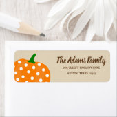 Persoonlijke Thanksgiving Pumpkin Holiday Etiket (Insitu)