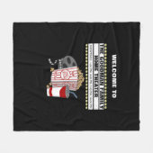 Persoonlijke thuisbioscoopbioscoop fleece deken (Voorkant (Horizontaal))