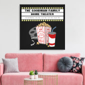 Persoonlijke thuisbioscoopbioscoop Gepersonaliseer Canvas Afdruk (Insitu (Woonkamer))