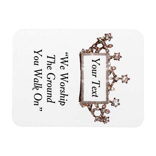 Persoonlijke Tiara Magneet (Horizontaal)