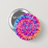 Persoonlijke tie Dye Ronde Button 5,7 Cm (Voorkant /achterkant)