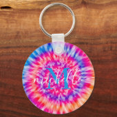 Persoonlijke tie Dye Sleutelhanger (Voorkant)