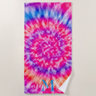Persoonlijke tie Dye Strandlaken
