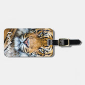 Persoonlijke Tijger Foto Bagagelabel (Voorkant horizontaal)